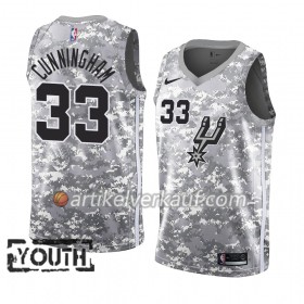 NBA San Antonio Spurs Trikot Dante Cunningham 33 2018-19 Nike Grau Swingman - Kinder